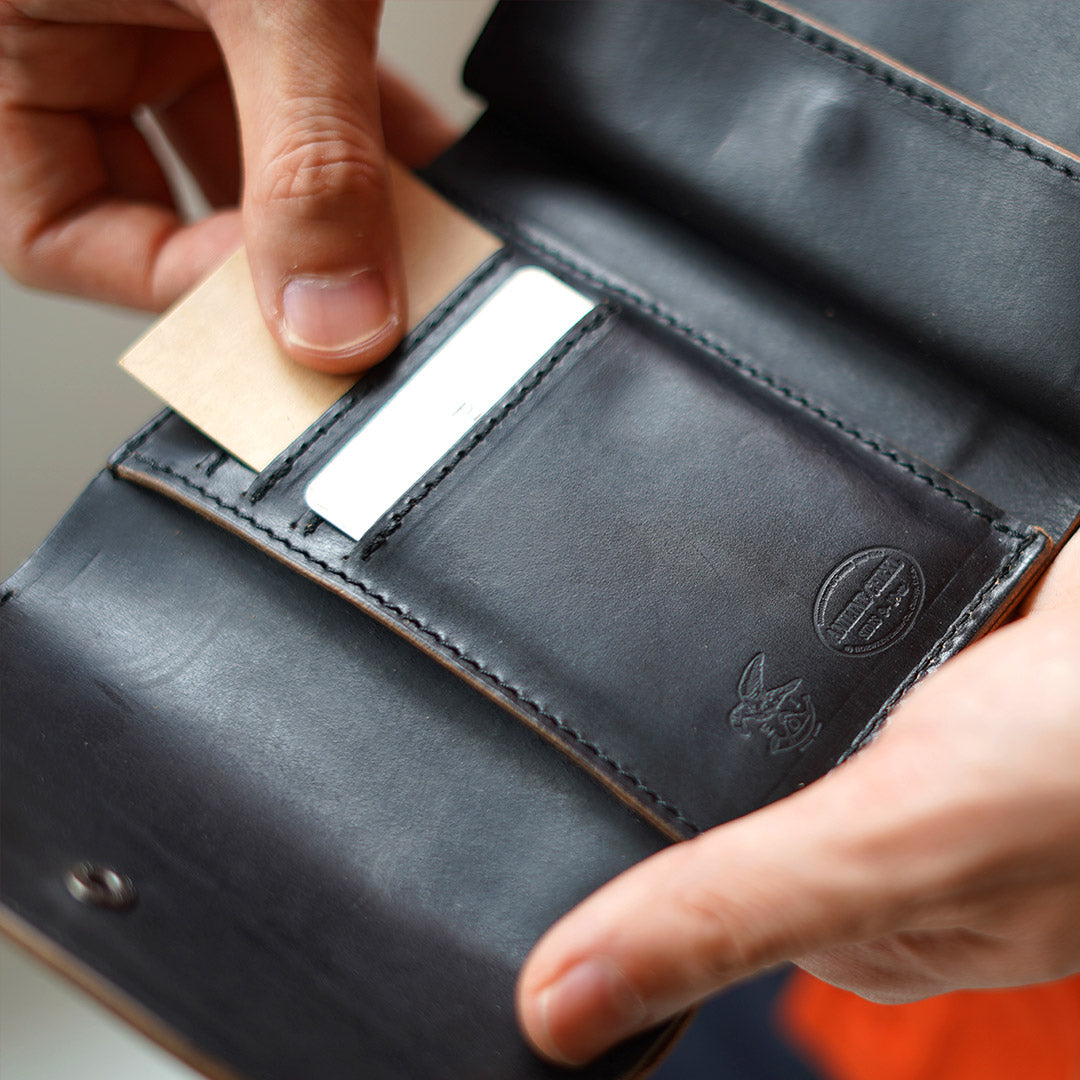 Portefeuille compact MR.OLIVE / Horween Chromexcel