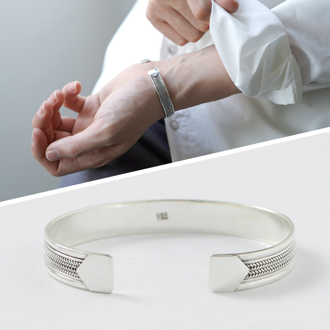 TMW / Brazalete de cadena de plata esterlina