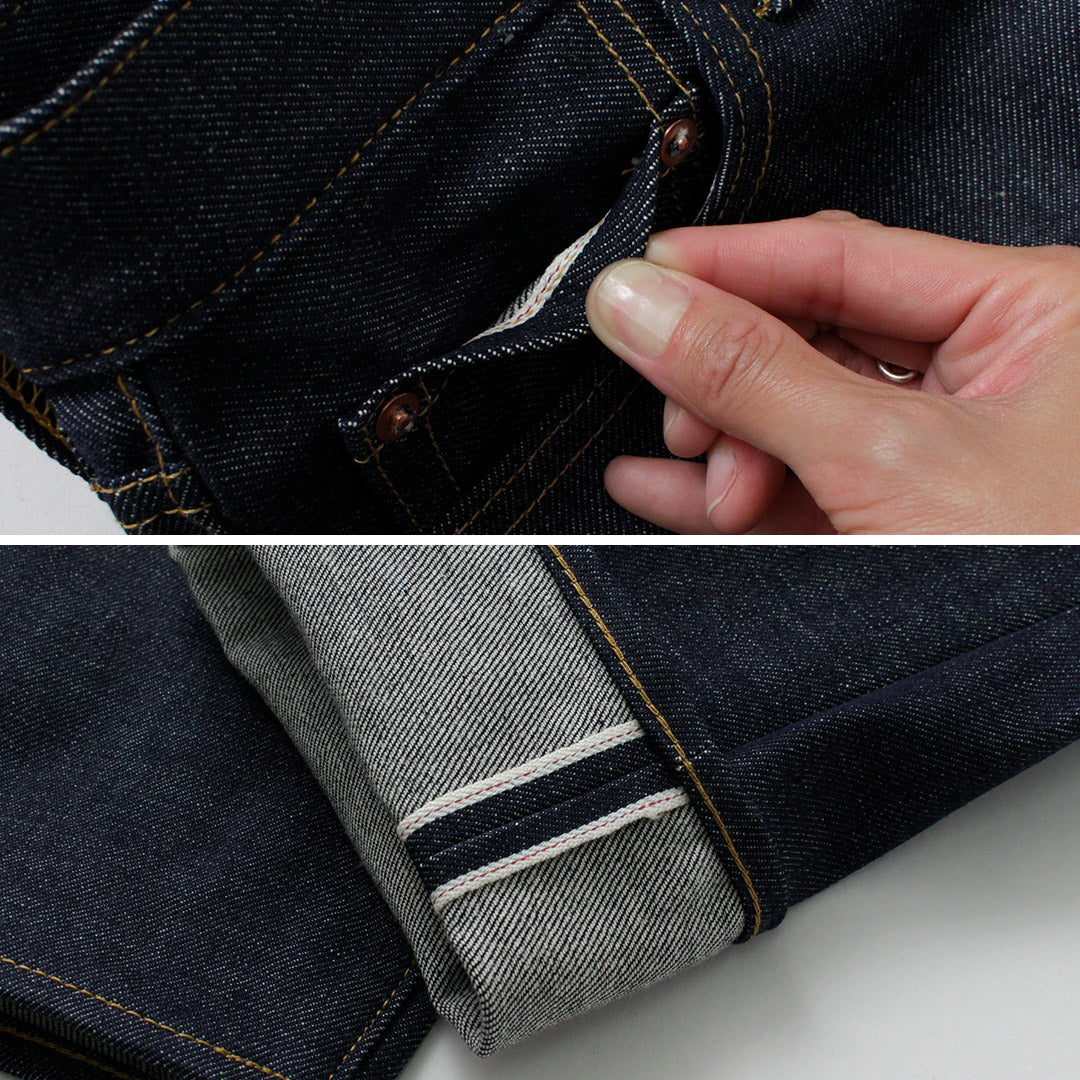 COTTON RESEARCH CLUB / Pantalon en denim selvedge 14,75 oz – Brut (non lavé)