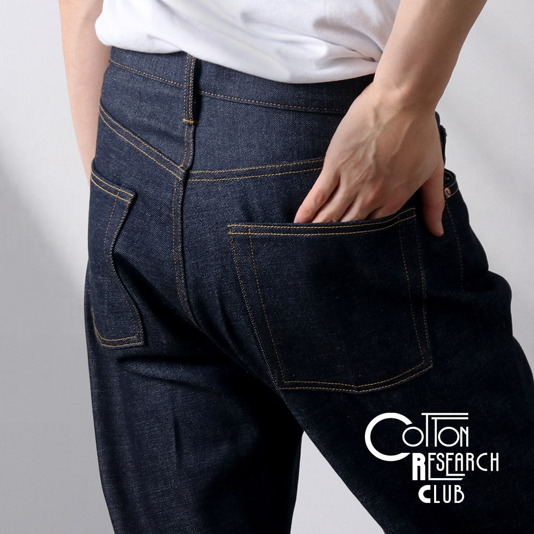 COTTON RESEARCH CLUB / Pantalon en denim selvedge 14,75 oz – Brut (non lavé)