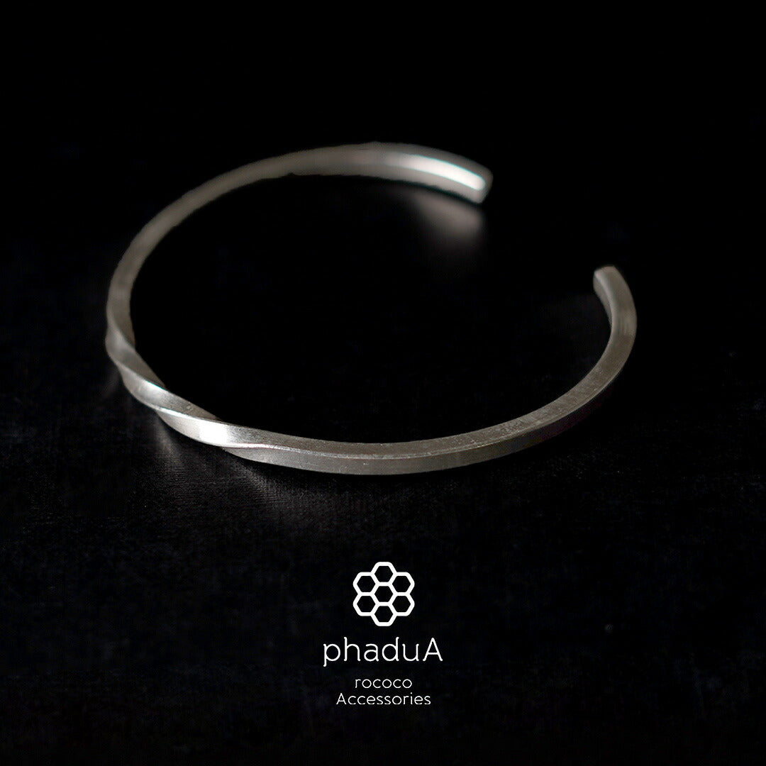 phaduA / Brazalete trenzado de plata Karen
