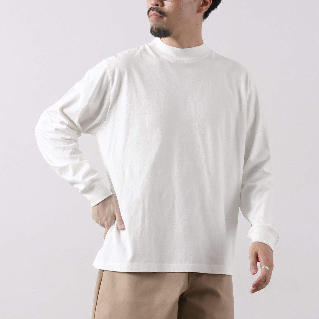 HEALTHKNIT / Camiseta de algodón de manga larga con cuello falso