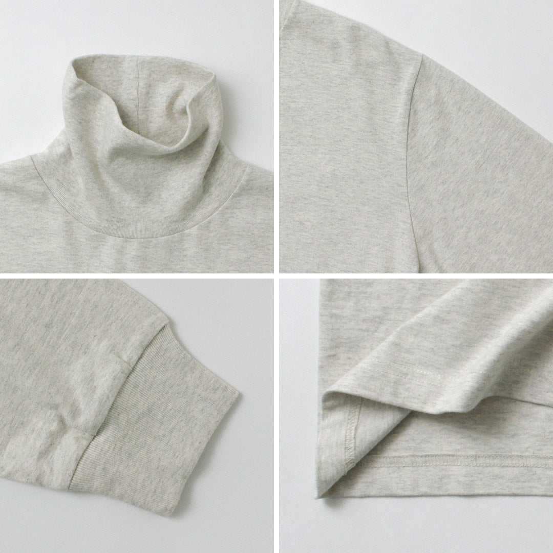 HEALTHKNIT / US Cotton Long Sleeve Turtleneck T-Shirt