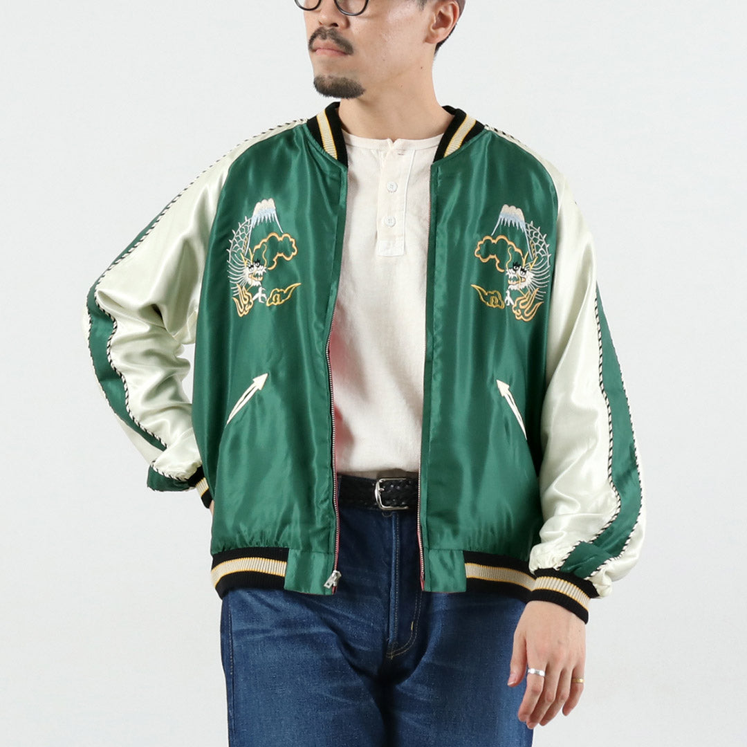 TAILOR TOYO / Chaqueta souvenir bordada satinada
