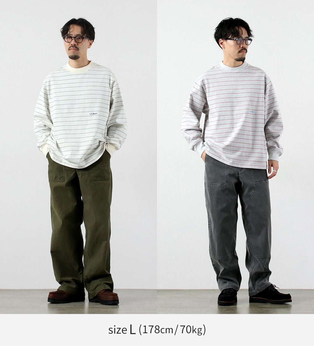 L.L.BEAN / Union Long-Sleeve Stripe T-Shirt