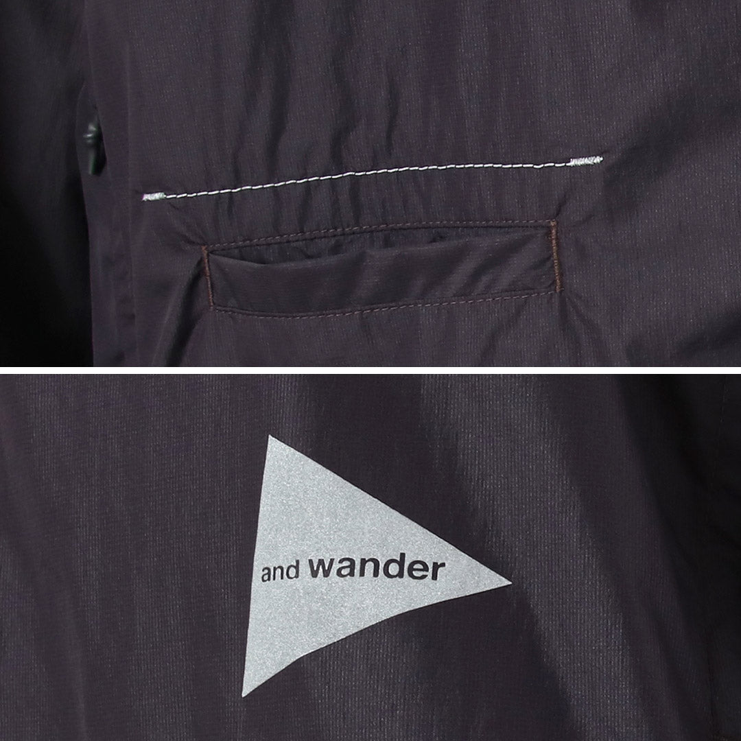 AND WANDER / Oversized Ripstop Jacket