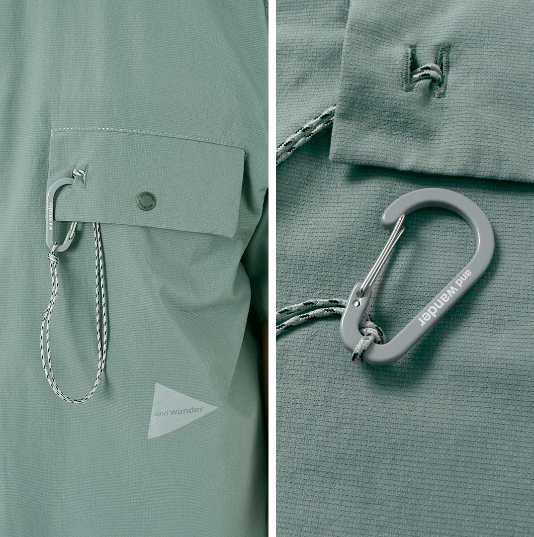 AND WANDER / Dry Breathable Short Sleeve Shirt