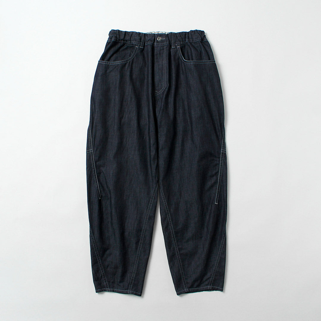 AND WANDER / Dry Easy Denim Wide Pants