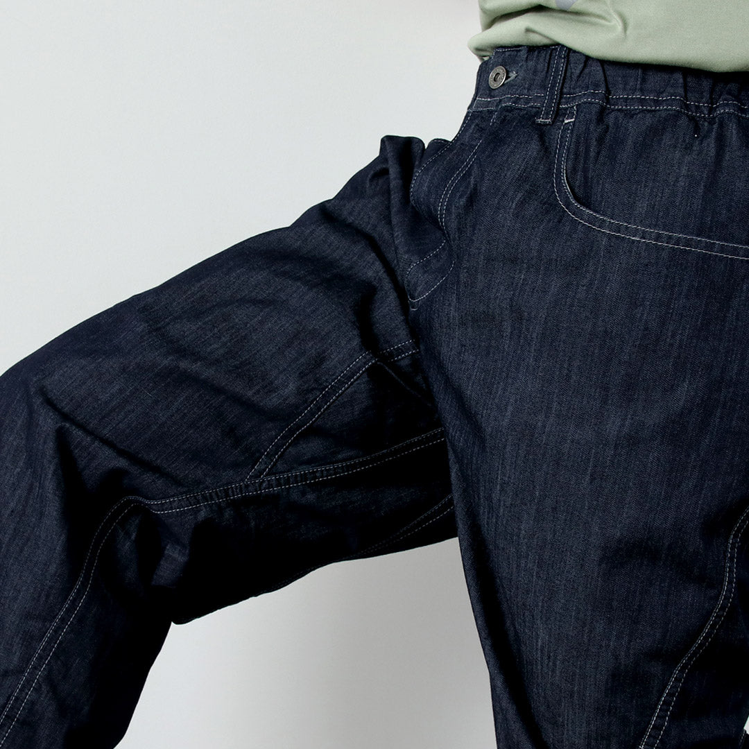 AND WANDER / Dry Easy Denim Wide Pants
