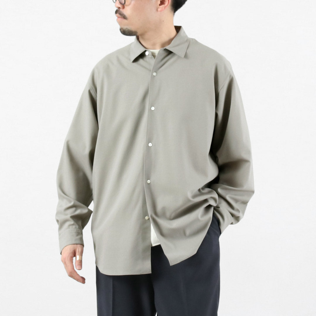 GOLDWIN / High-Twist Wool Relaxed Shirt – Bishu Fabric