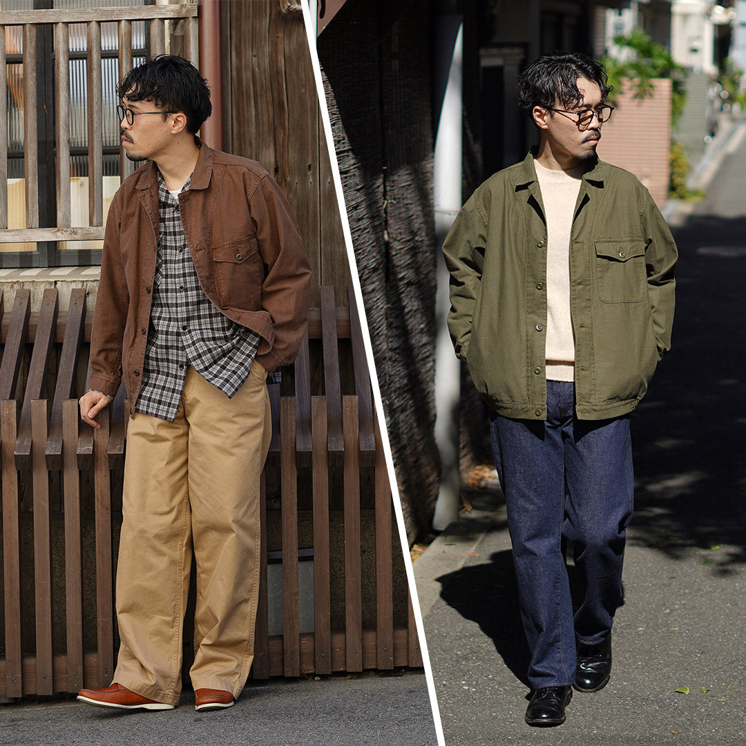 JAPAN BLUE JEANS / Veste en satin à dos militaire
