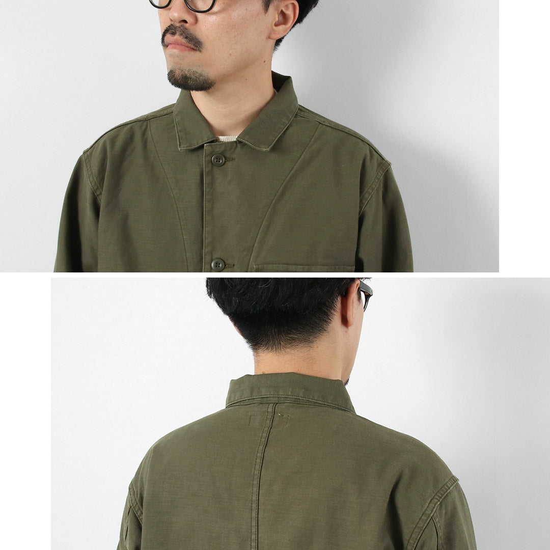 JAPAN BLUE JEANS / Veste en satin à dos militaire