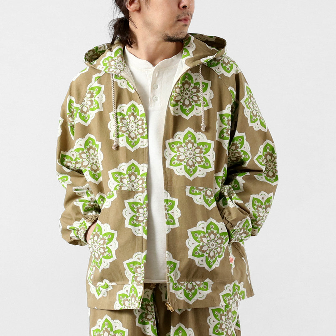 HAVE A GRATEFUL DAY / Beach Hoodie – Round Graphic Print