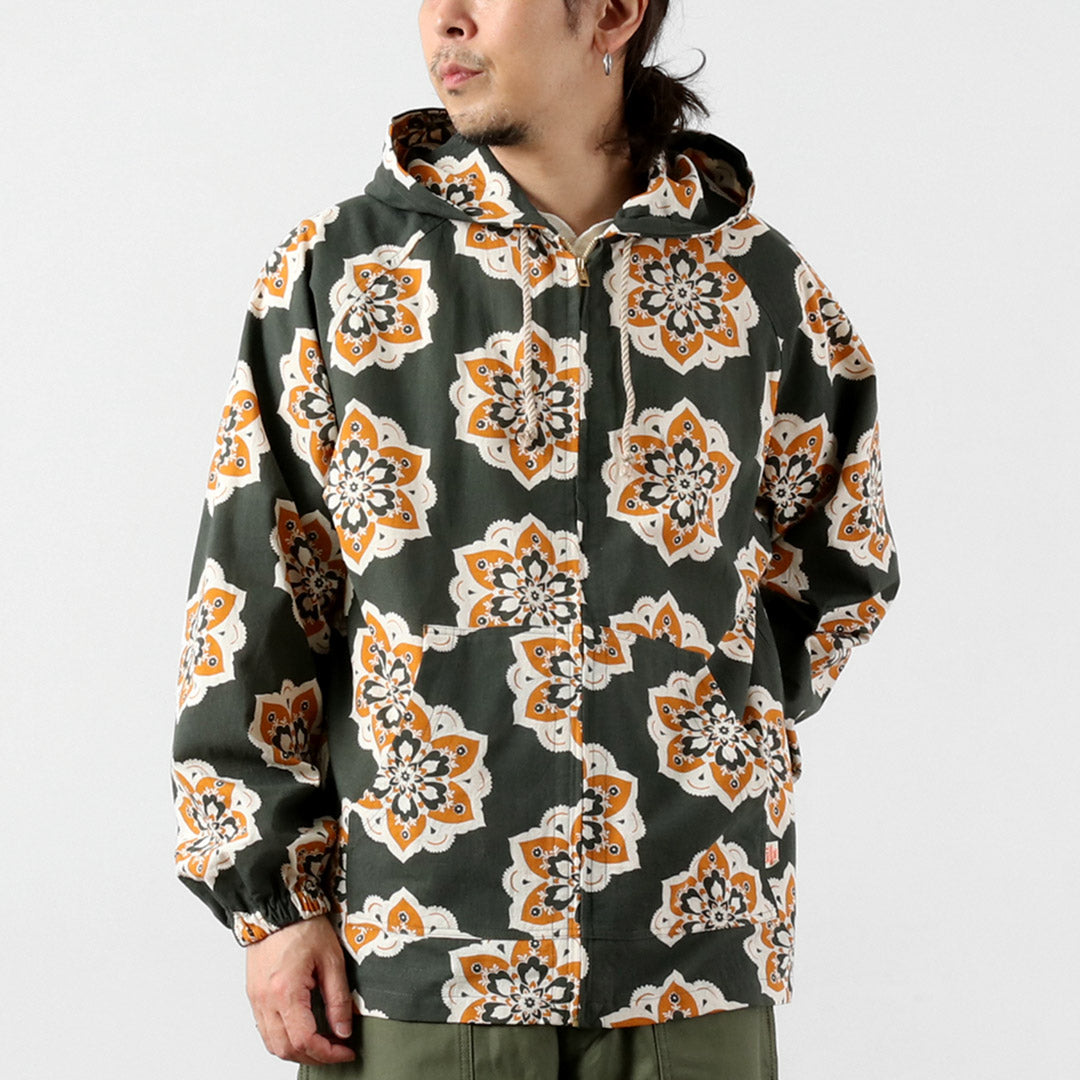 HAVE A GRATEFUL DAY / Beach Hoodie – Round Graphic Print