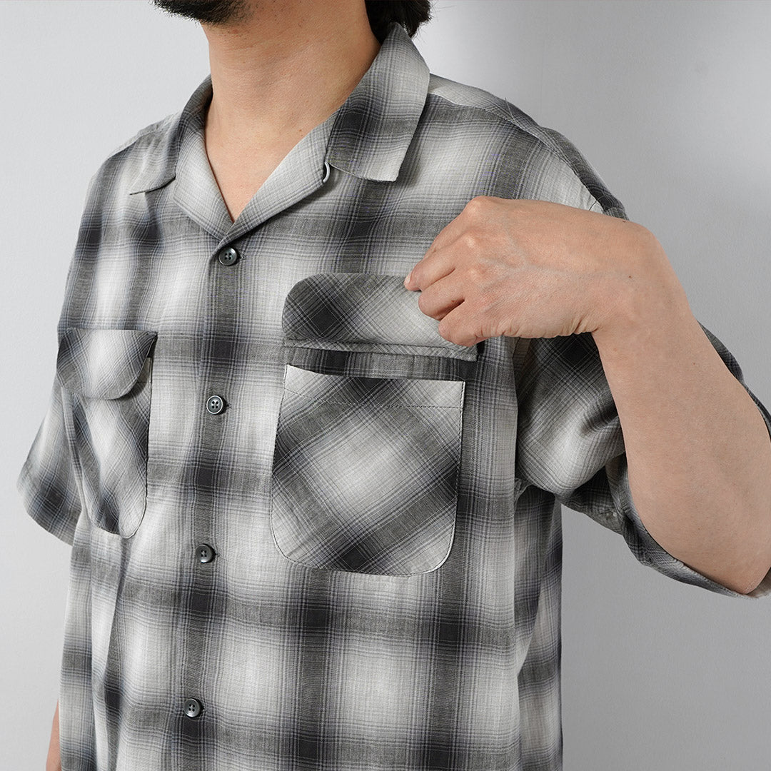 PENDLETON / Open Collar Short Sleeve Shirt