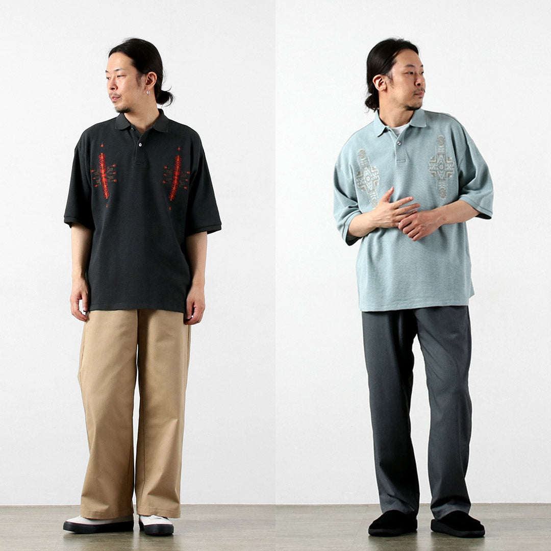 PENDLETON / Oni Kanoko 刺繡 Polo 衫