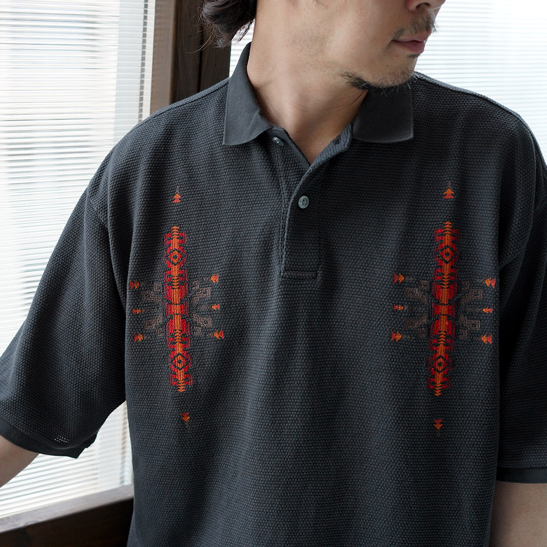 PENDLETON / Oni Kanoko 刺繡 Polo 衫