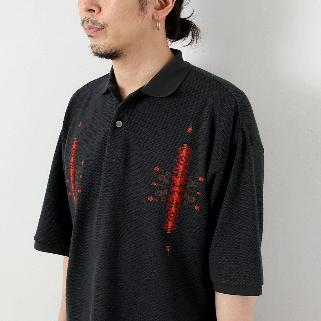PENDLETON / Oni Kanoko 刺繡 Polo 衫