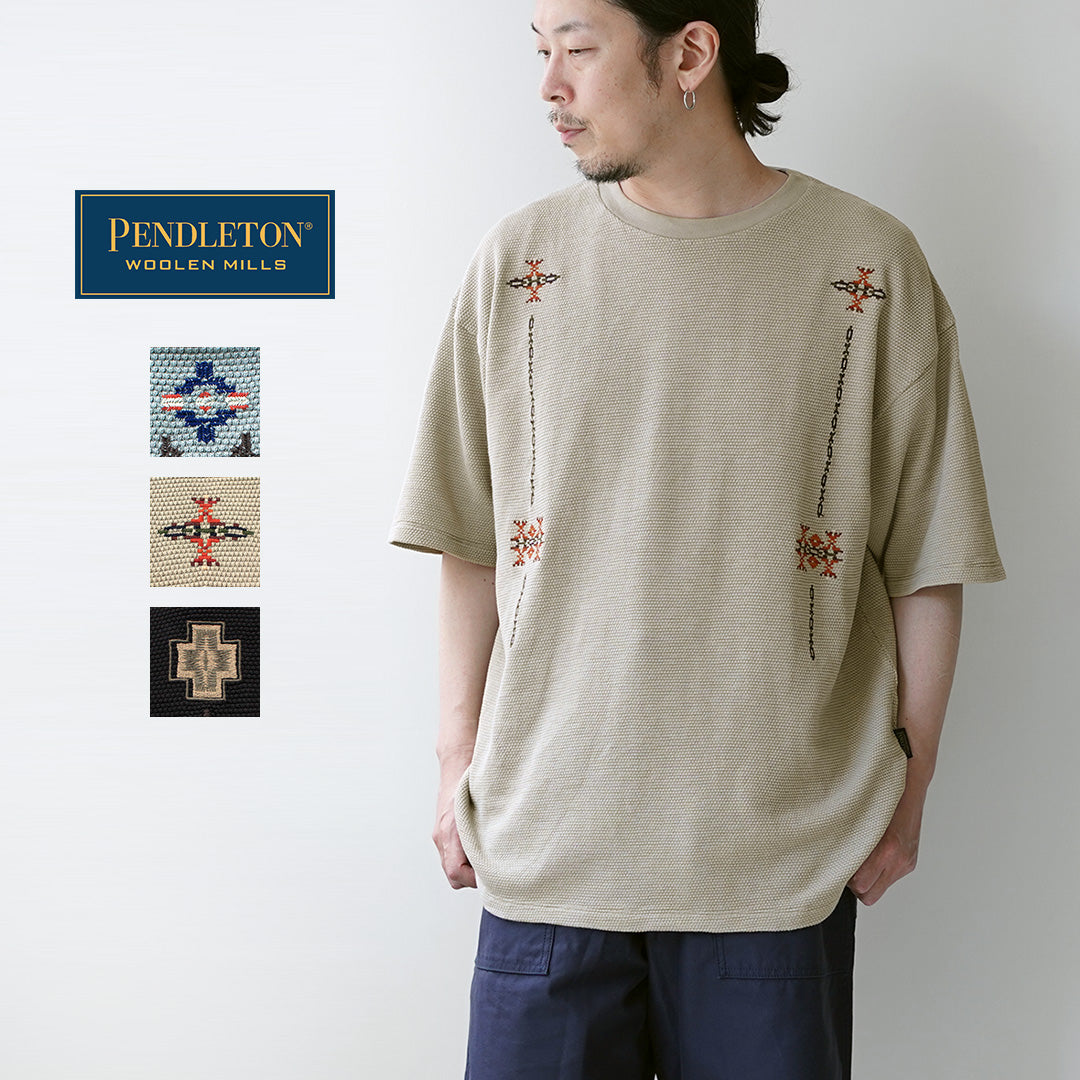 PENDLETON / 鬼鹿子刺繡 T 卹