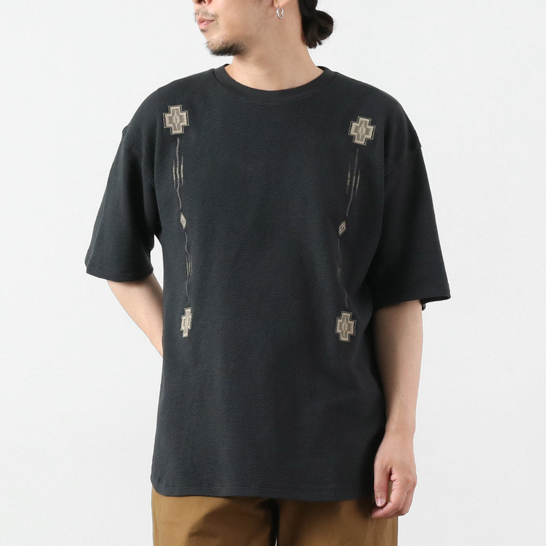 PENDLETON / Heavyweight Pique Embroidered T-Shirt