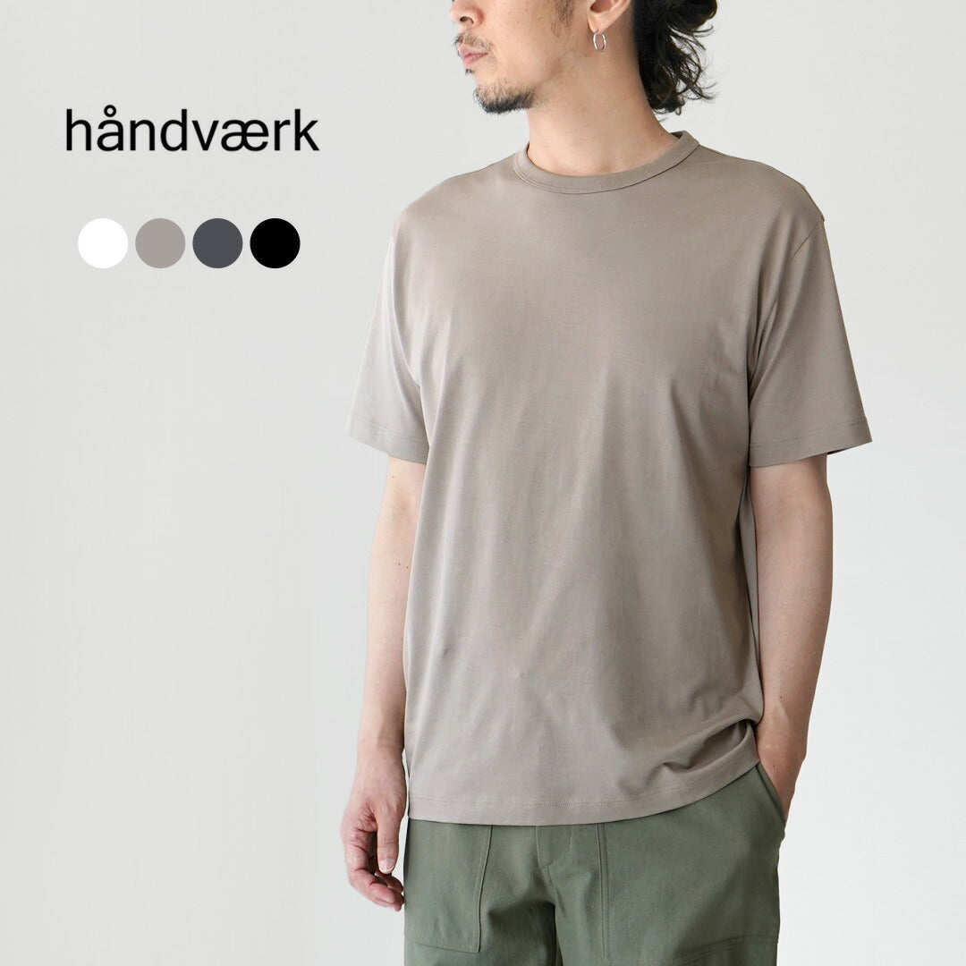 HANDVAERK / New Crew Neck Short Sleeve T-Shirt