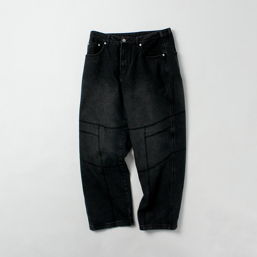 BY PARRA / Moto Stitchers Pantalón Denim