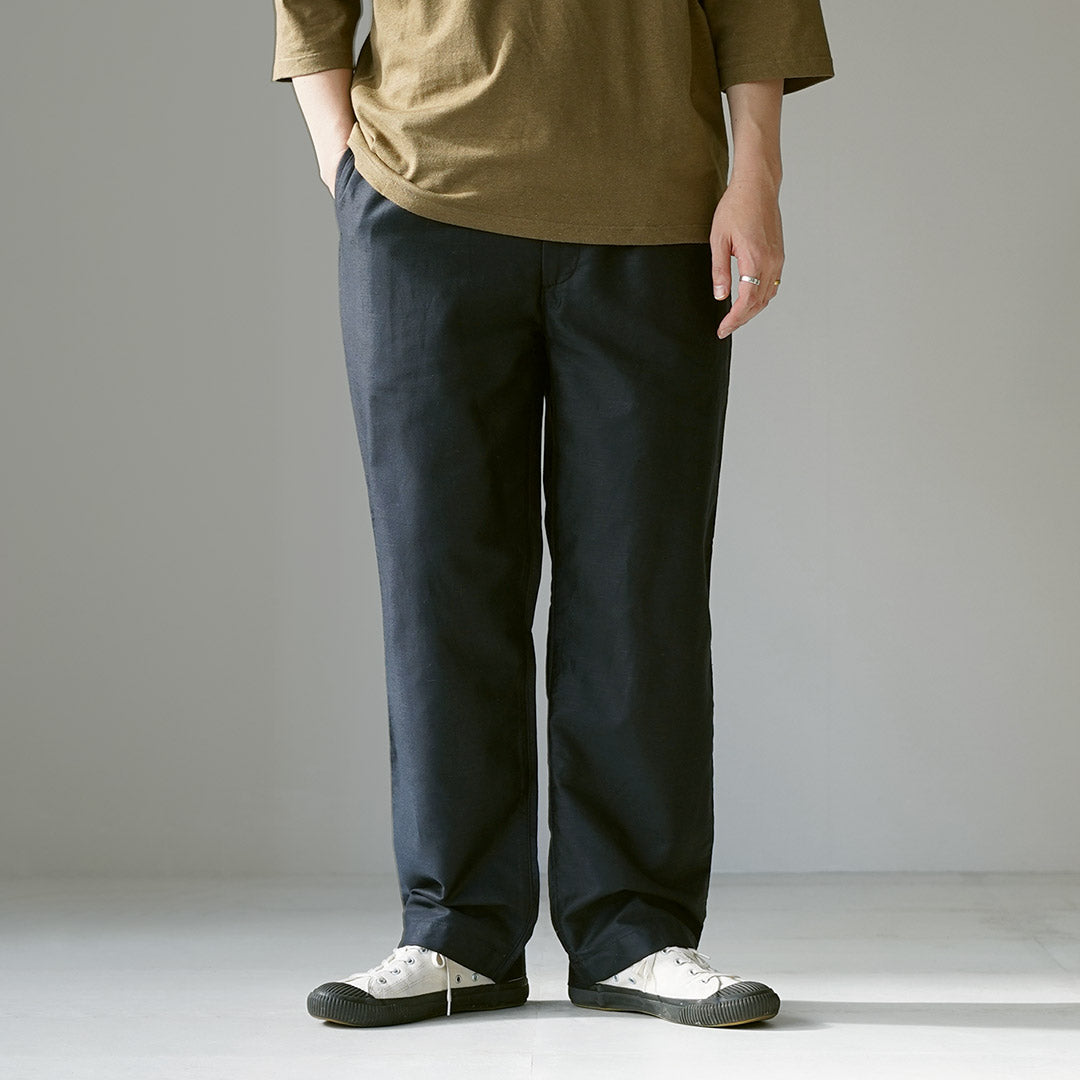 FOB FACTORY / Cotton Linen Moleskin Track Pants