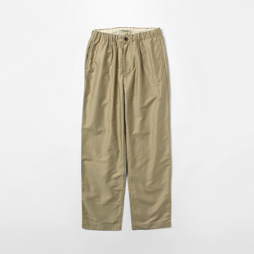 FOB FACTORY / Pantalón deportivo Moleskin de lino y algodón