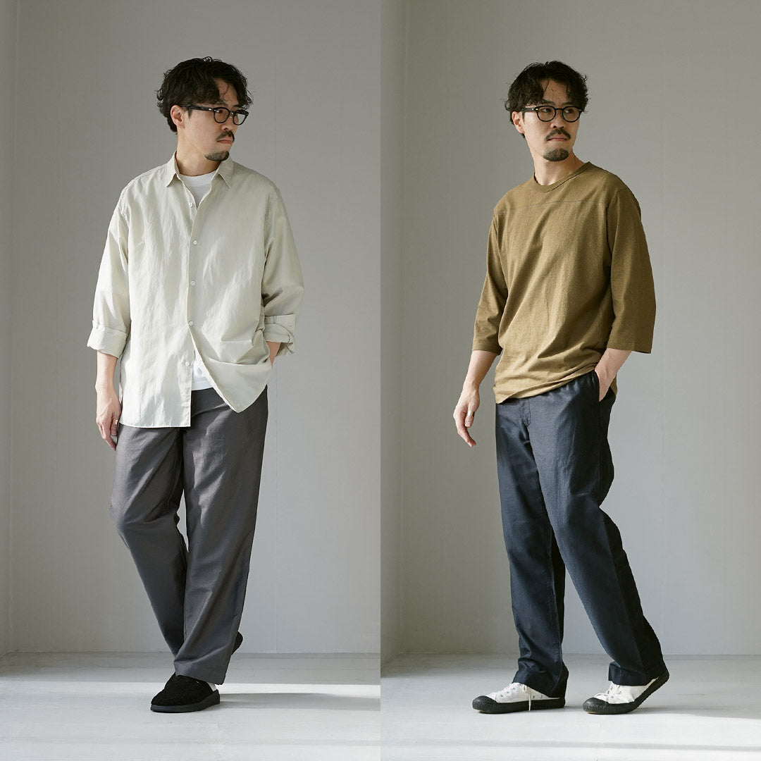 FOB FACTORY / Pantalón deportivo Moleskin de lino y algodón