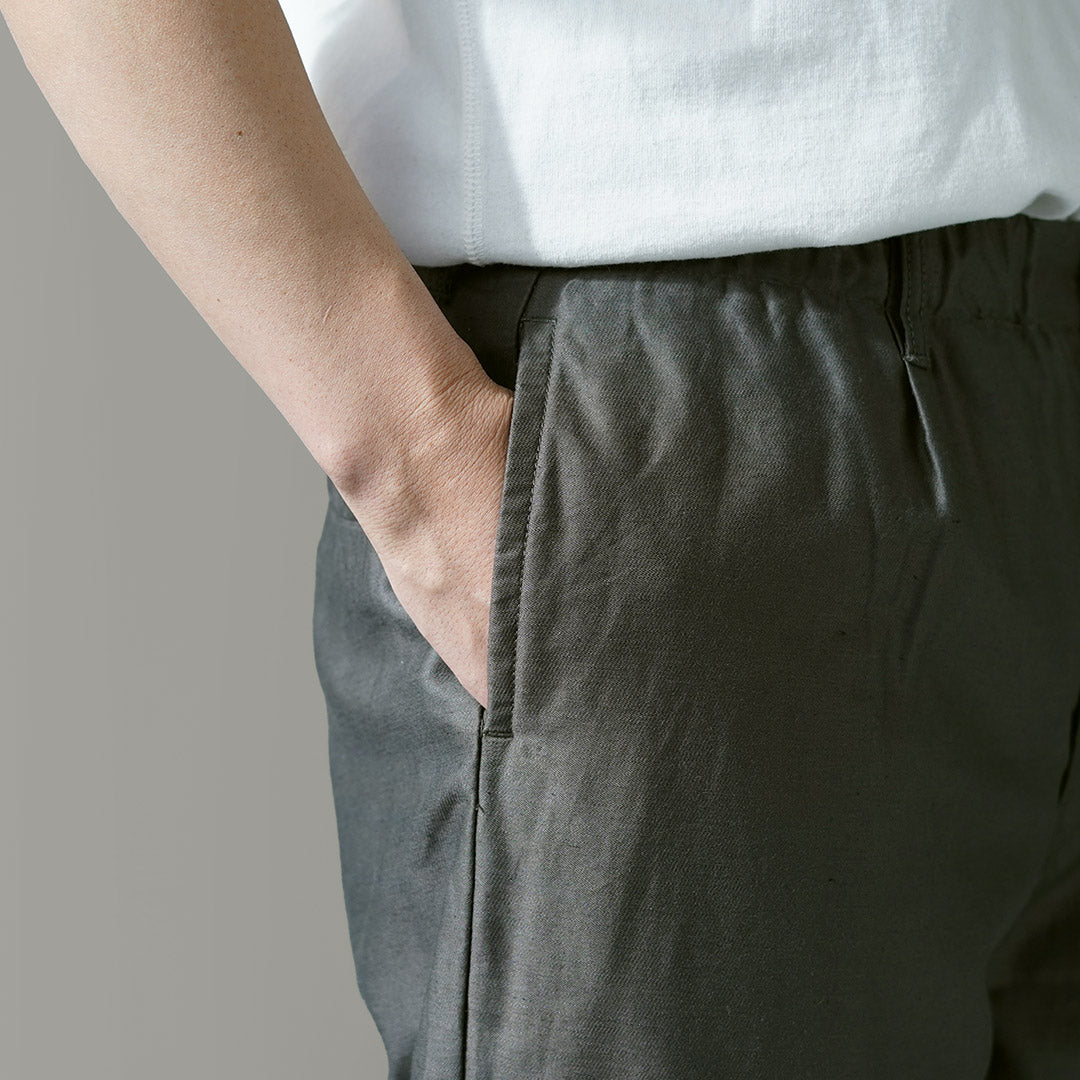FOB FACTORY / Pantalón deportivo Moleskin de lino y algodón