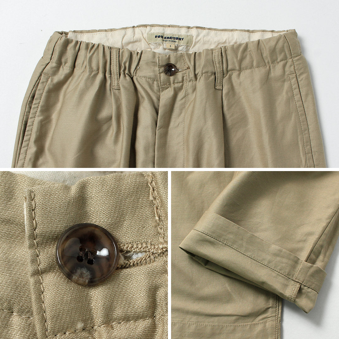 FOB FACTORY / Pantalón deportivo Moleskin de lino y algodón