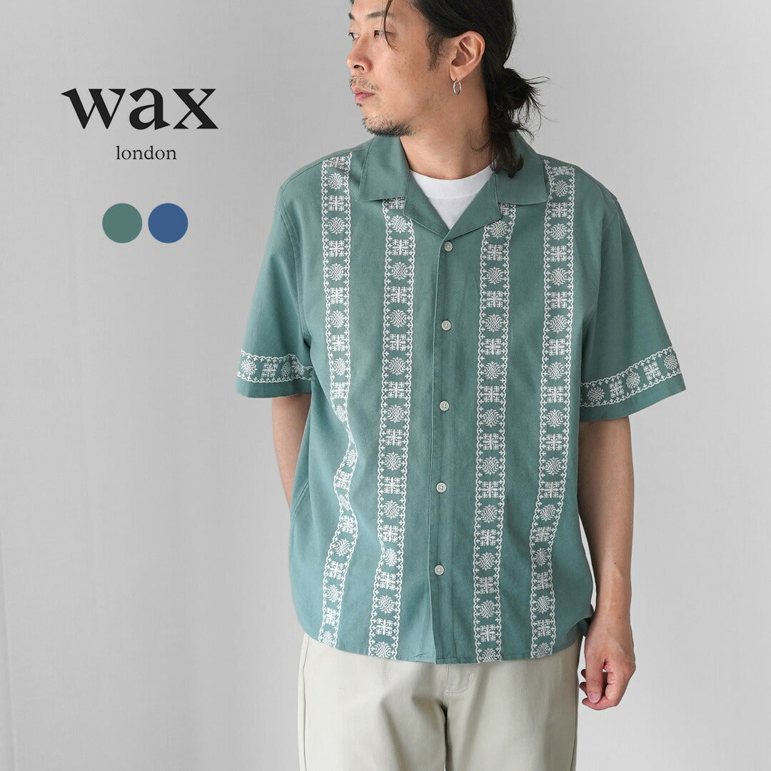 WAX LONDON / Didcot Short Sleeve Shirt - Placement Border