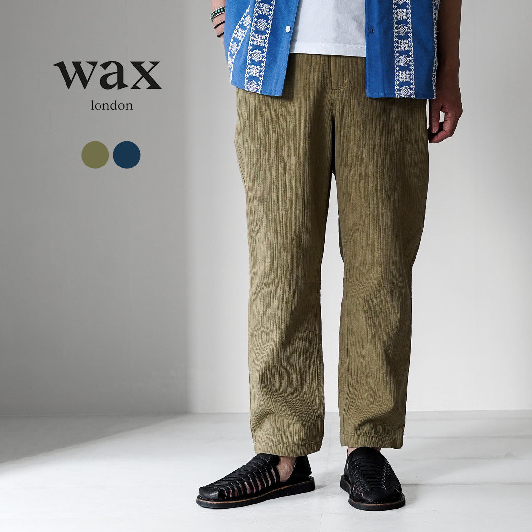 WAX LONDON / Kurt Trousers - Cotton Linen Crinkle