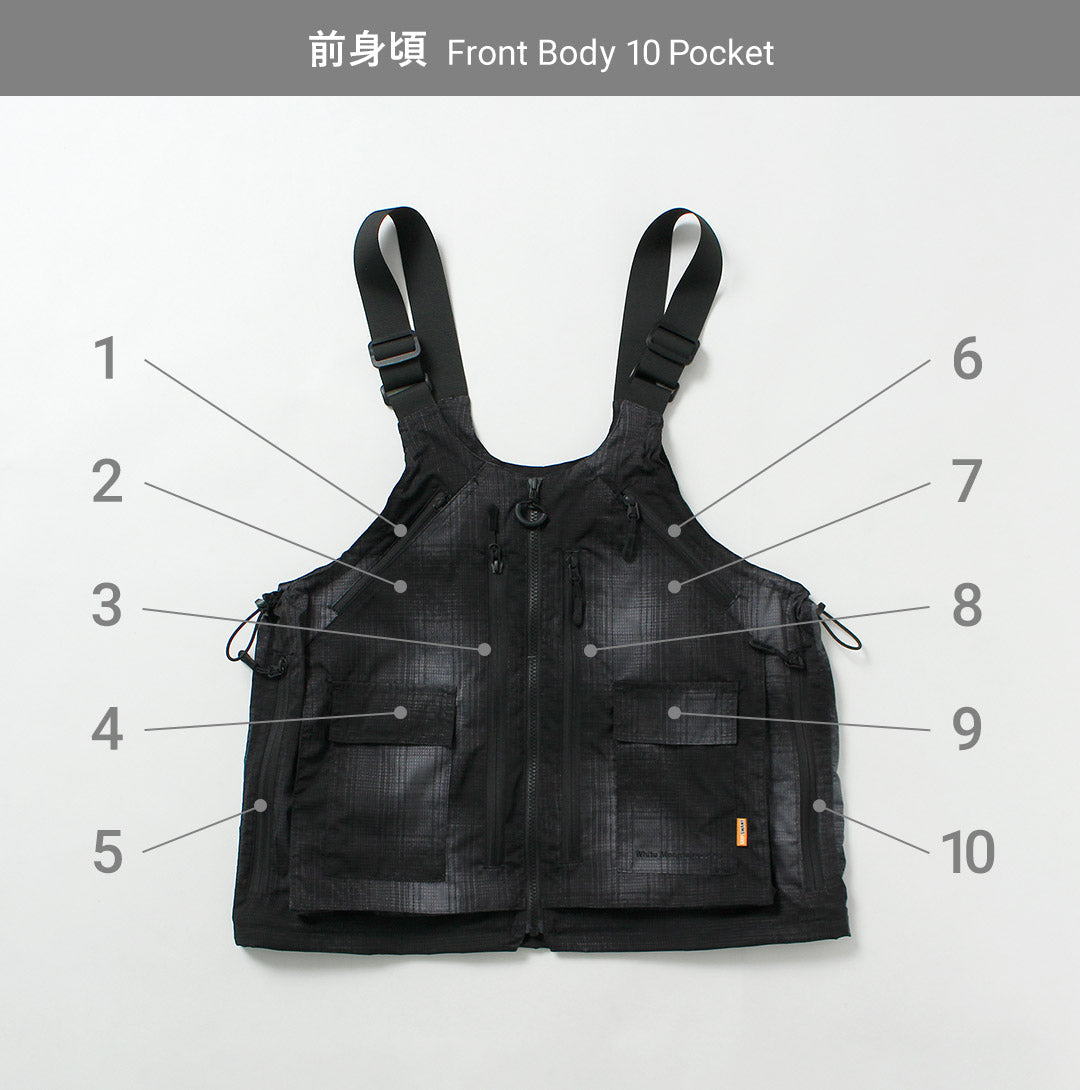 WHITE MOUNTAINEERING / GRIP SWANY Collaboration Ombre Check 2-Way Gear Pack Vest 4.0 Shoulder Bag