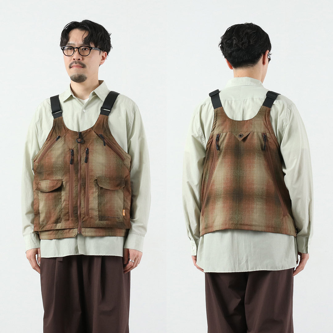 WHITE MOUNTAINEERING / GRIP SWANY Collaboration Ombre Check 2-Way Gear Pack Vest 4.0 Shoulder Bag
