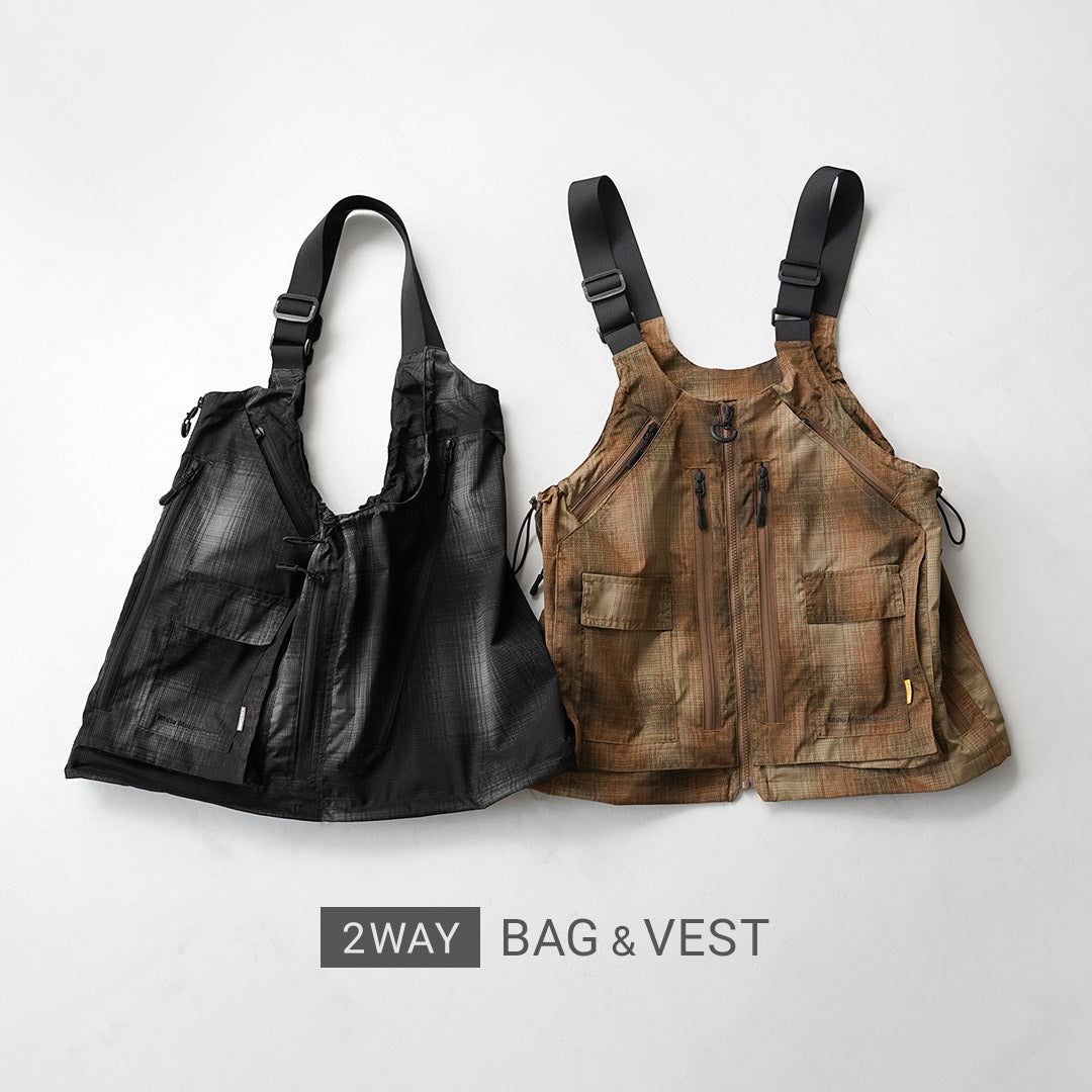 WHITE MOUNTAINEERING / GRIP SWANY Collaboration Ombre Check 2-Way Gear Pack Vest 4.0 Shoulder Bag