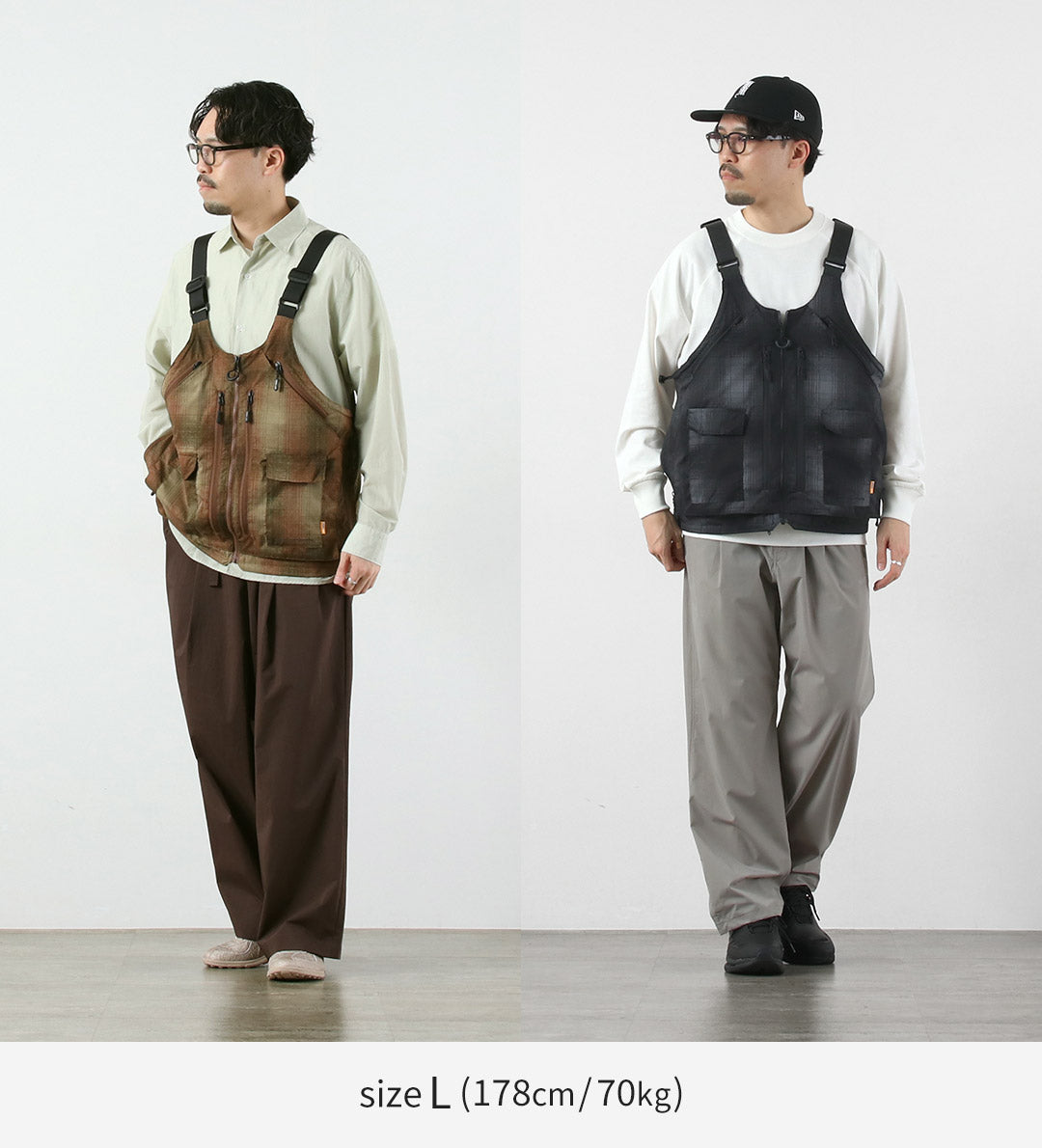 WHITE MOUNTAINEERING / GRIP SWANY Collaboration Ombre Check 2-Way Gear Pack Vest 4.0 Shoulder Bag
