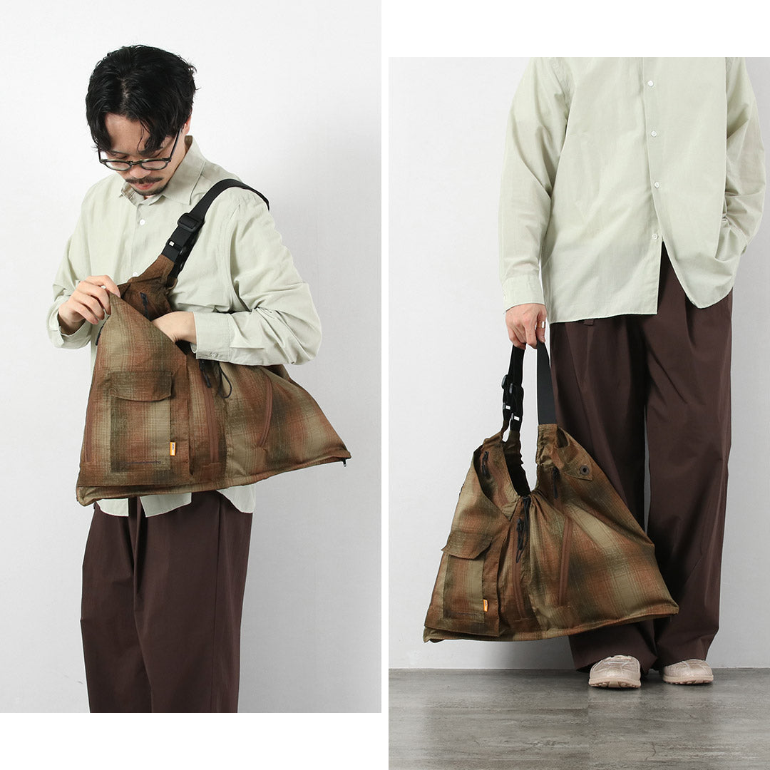 WHITE MOUNTAINEERING / GRIP SWANY Collaboration Ombre Check 2-Way Gear Pack Vest 4.0 Shoulder Bag
