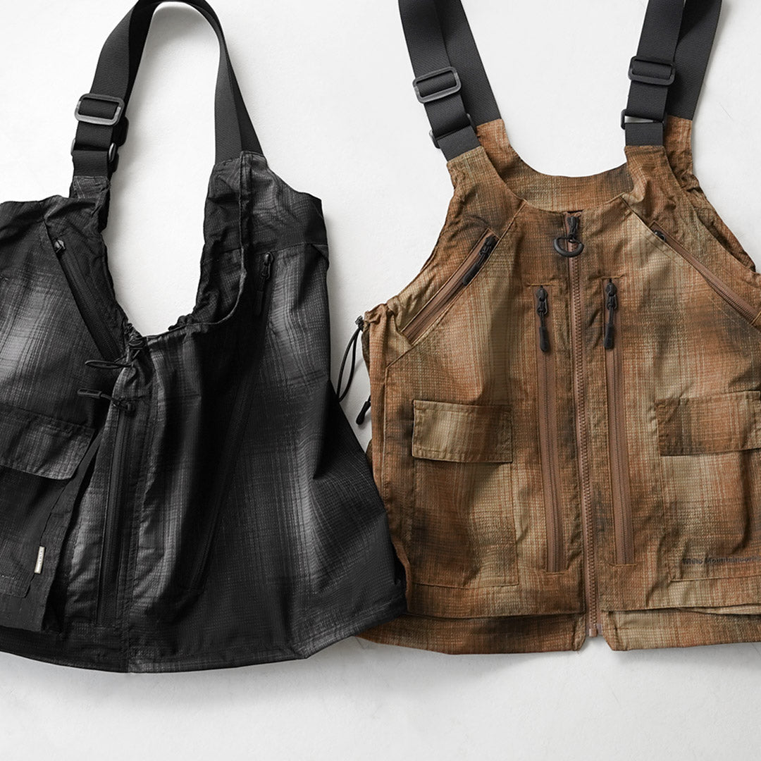 WHITE MOUNTAINEERING / GRIP SWANY Collaboration Ombre Check 2-Way Gear Pack Vest 4.0 Shoulder Bag