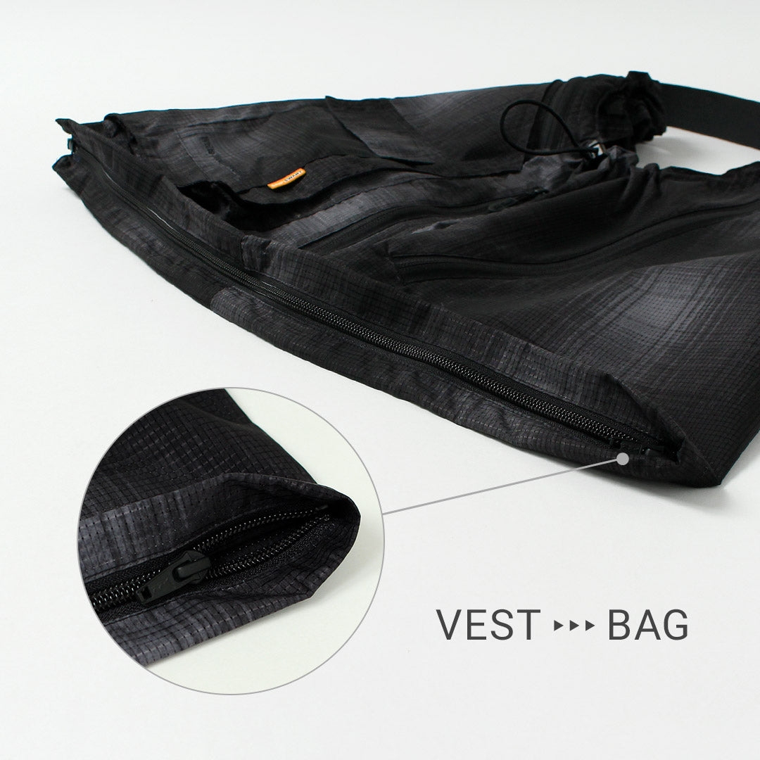 WHITE MOUNTAINEERING / GRIP SWANY Collaboration Ombre Check 2-Way Gear Pack Vest 4.0 Shoulder Bag