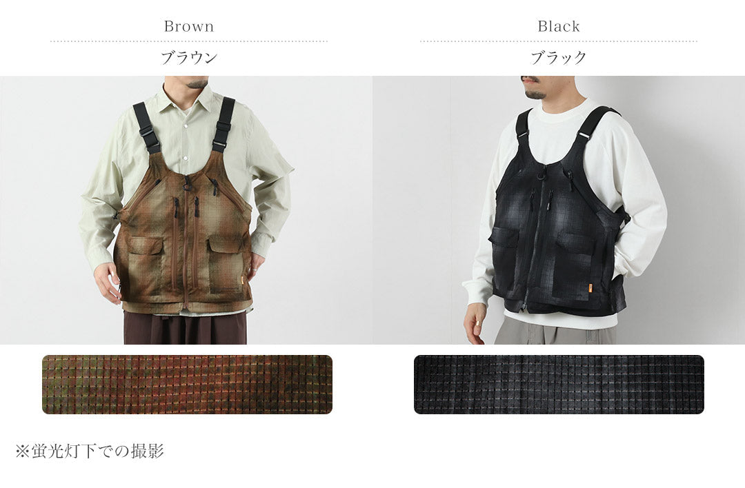 WHITE MOUNTAINEERING / GRIP SWANY Collaboration Ombre Check 2-Way Gear Pack Vest 4.0 Shoulder Bag