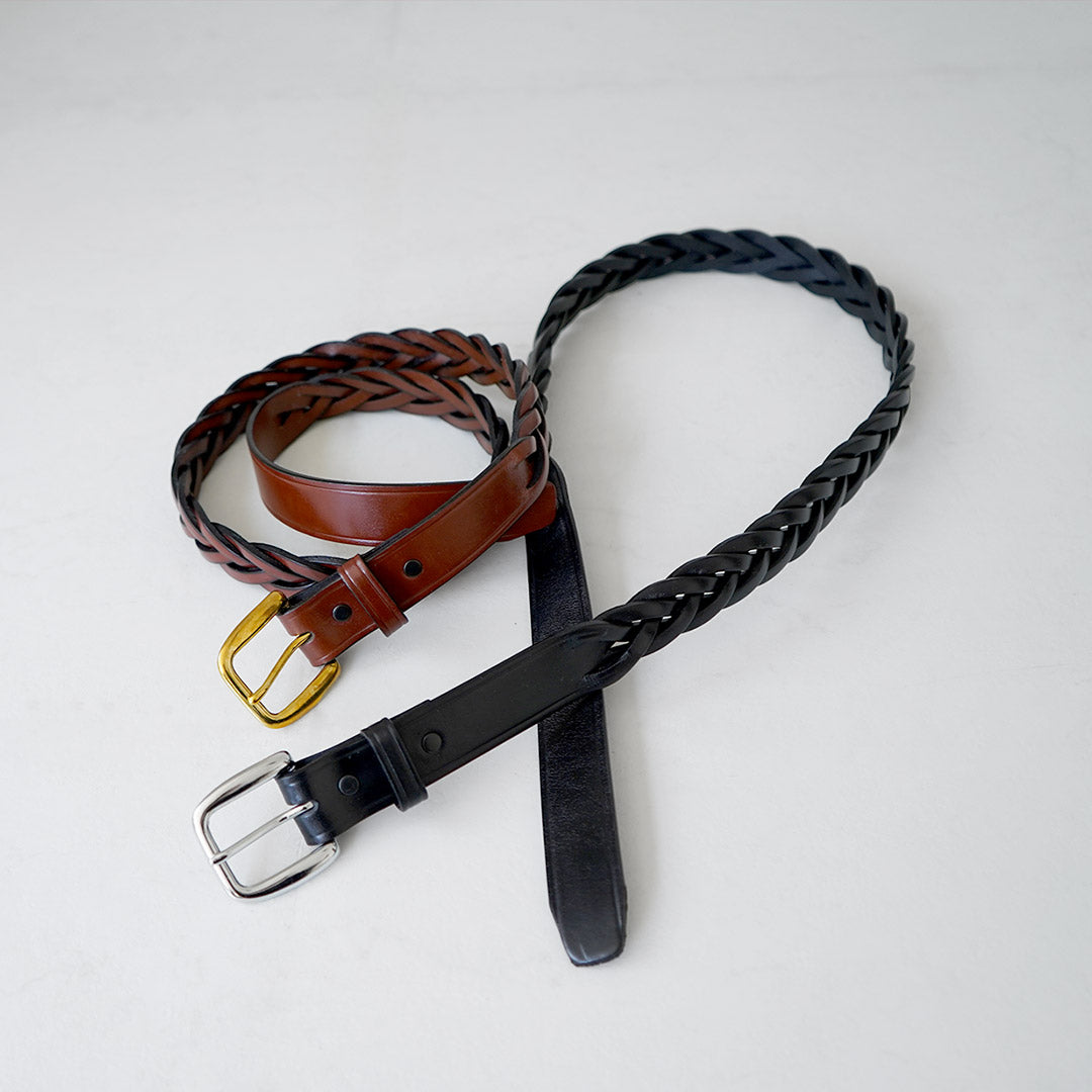 TORY LEATHER / Long Tip Braided Belt