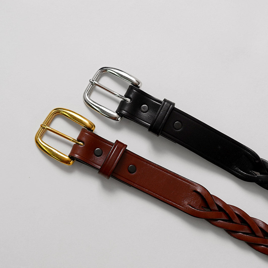 TORY LEATHER / Long Tip Braided Belt