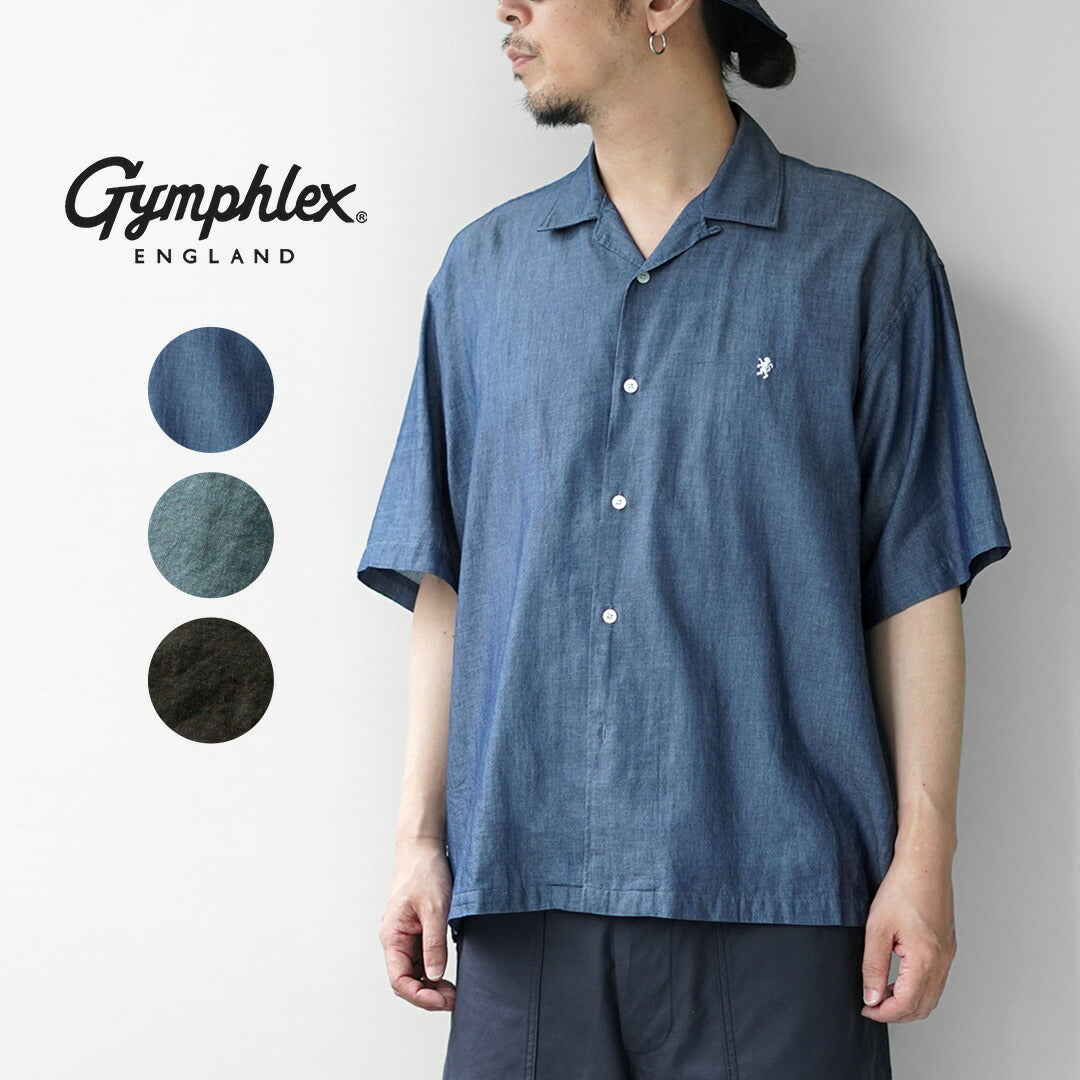 GYMPHLEX / Open Collar Short Sleeve Shirt