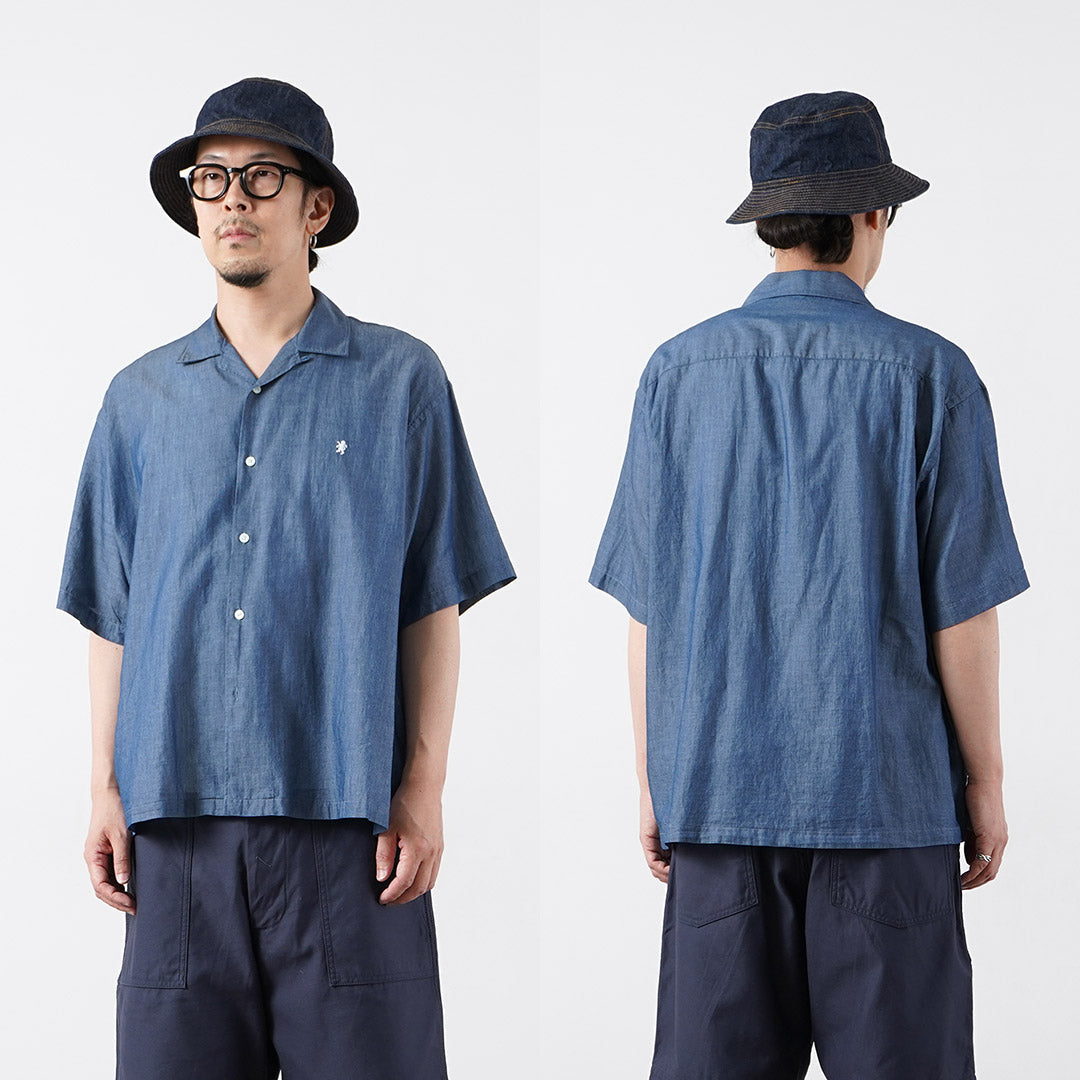 GYMPHLEX / Open Collar Short Sleeve Shirt