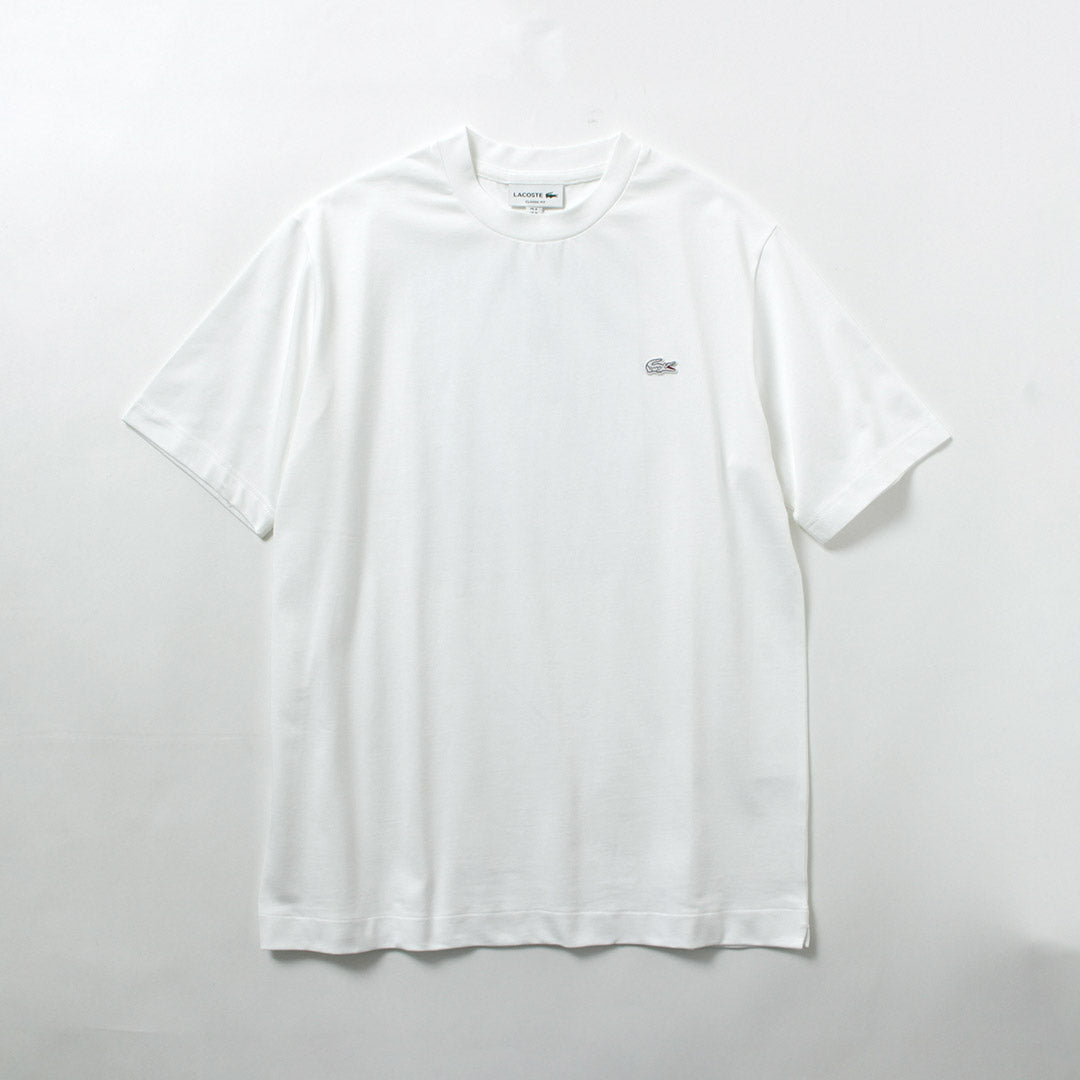 LACOSTE / 轮廓鳄鱼纹圆领 T 恤