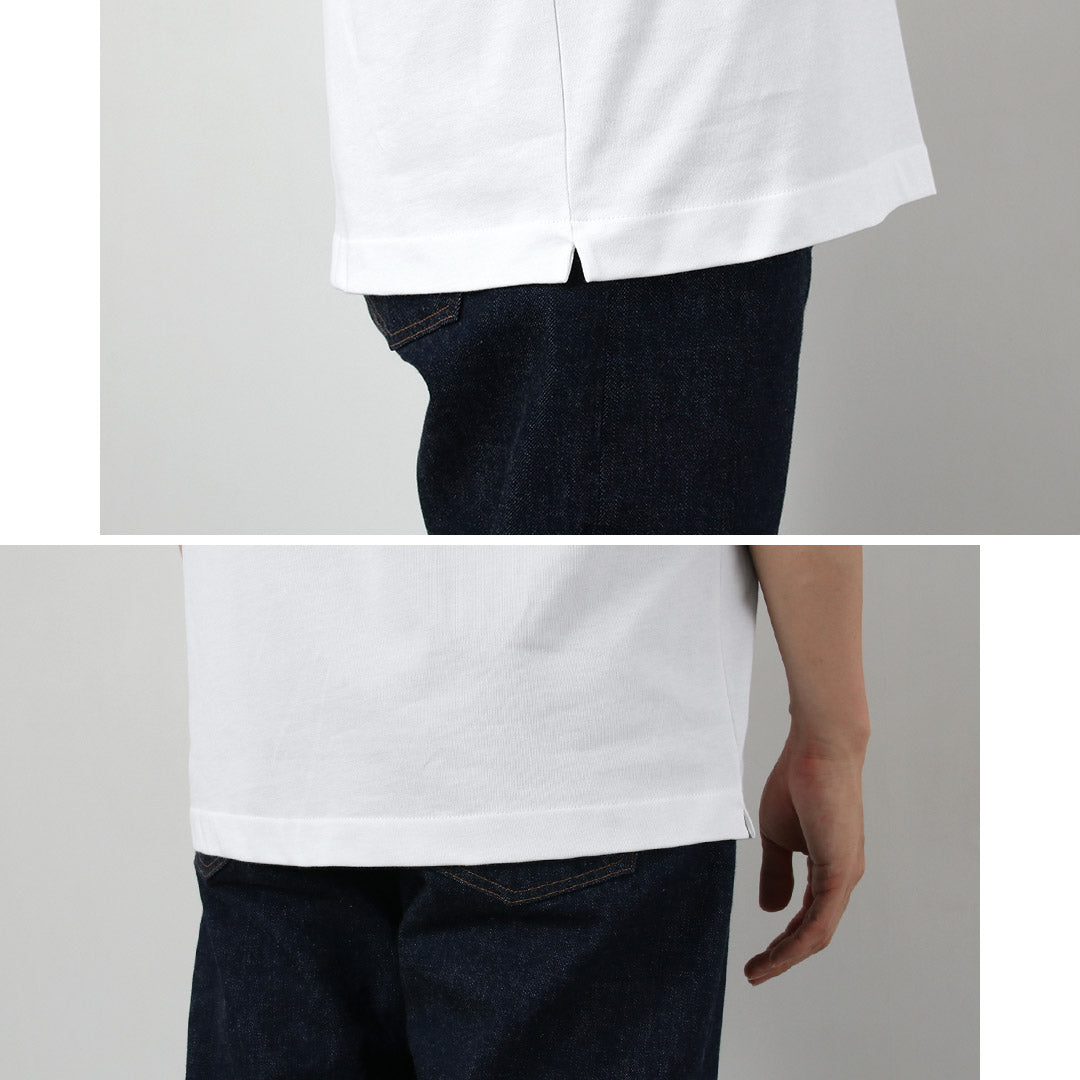 LACOSTE / Camiseta con cuello redondo y silueta de cocodrilo