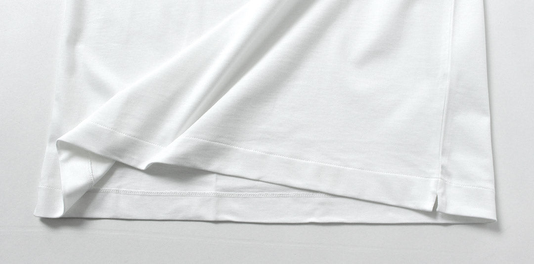 LACOSTE / Camiseta con cuello redondo y silueta de cocodrilo