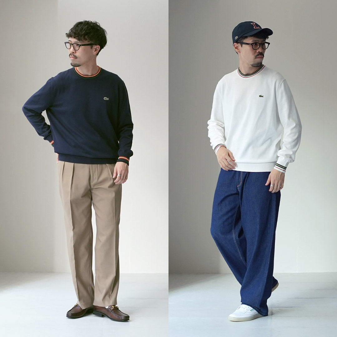 LACOSTE / Punto de algodón a rayas