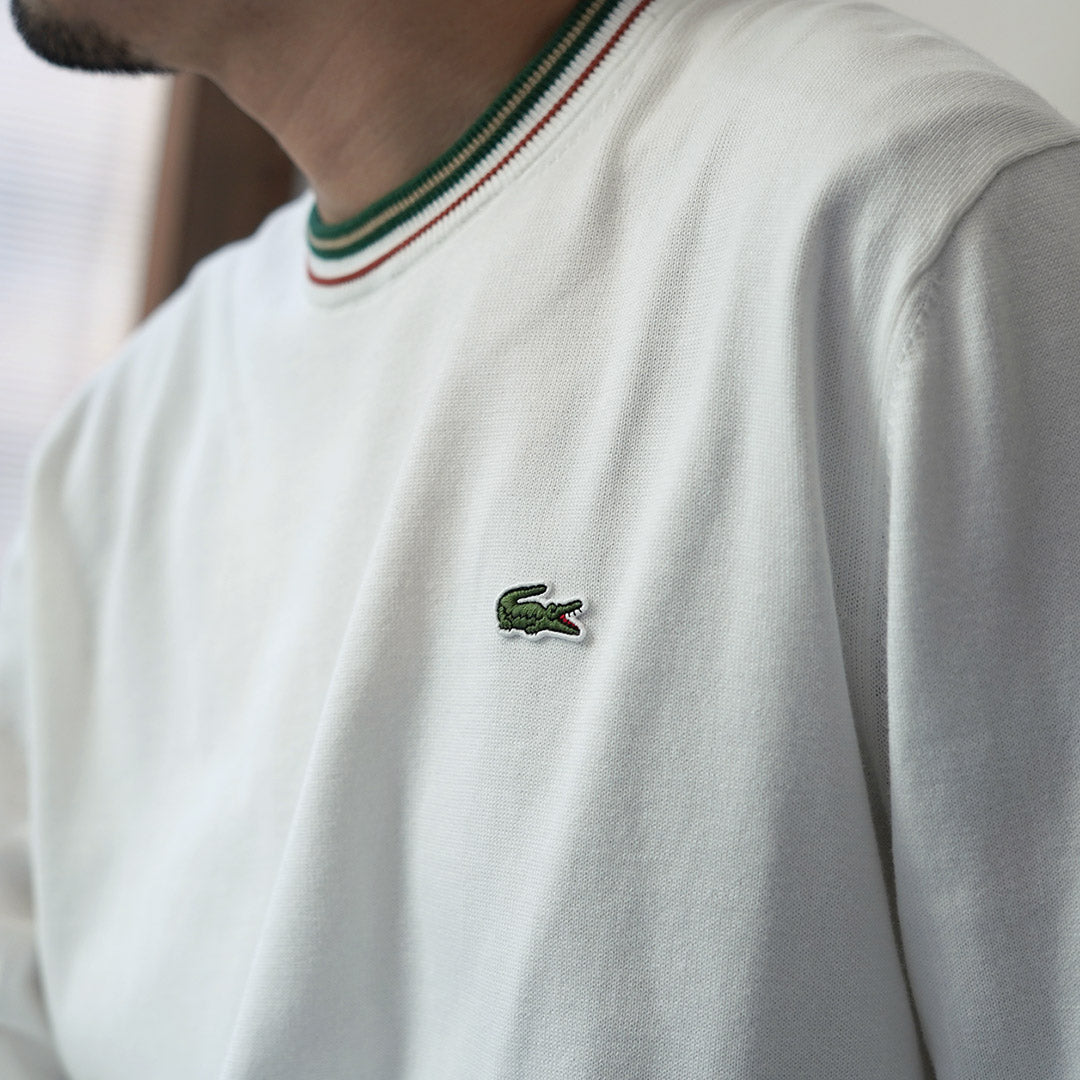 LACOSTE / Punto de algodón a rayas